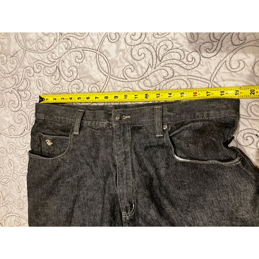 Rocawear All American Denim Carpenter Jeans Mens 40x32 Black Baggy Y2K‎ Hip Hop